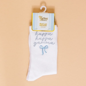 Sorority Bow Crew Socks